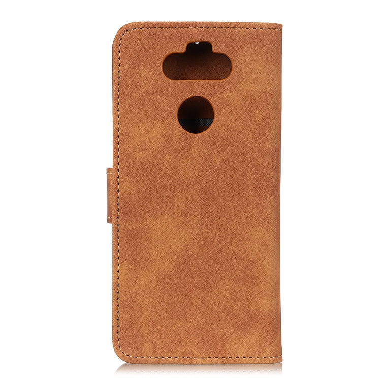 For LG K31 / Aristo 5 KHAZNEH Retro Texture PU + TPU Horizontal Flip Leather Case with Holder & Card Slots & Wallet