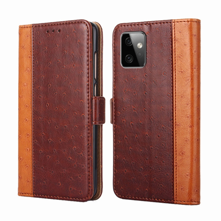 For Motorola Moto G Power 2023 Ostrich Texture Flip Leather Phone Case