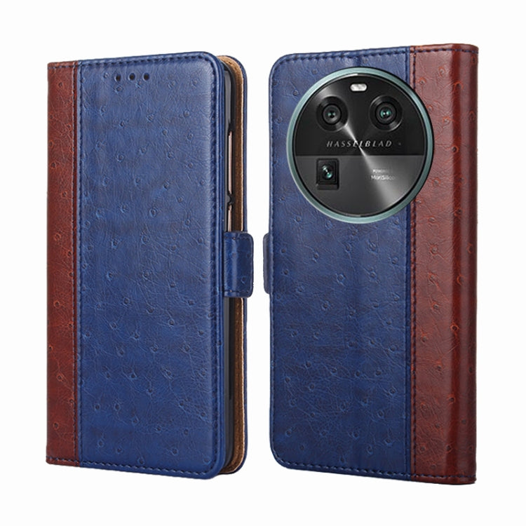 For OPPO Find X6 5G Ostrich Texture Flip Leather Phone Case