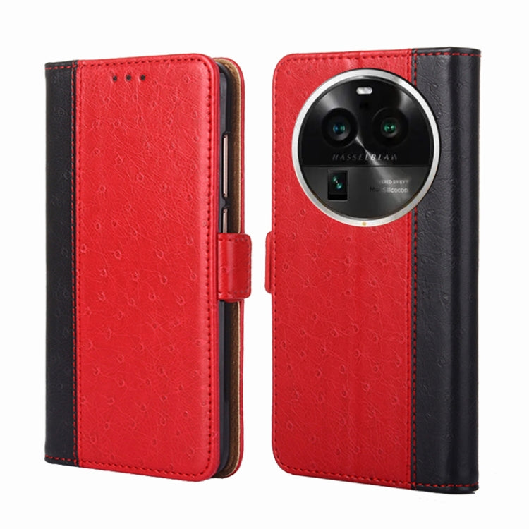 For OPPO Find X6 Pro 5G Ostrich Texture Flip Leather Phone Case