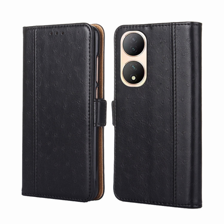 For vivo Y100 5G Ostrich Texture Flip Leather Phone Case