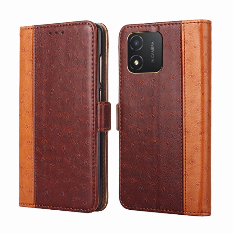 For Honor X5 4G Ostrich Texture Flip Leather Phone Case