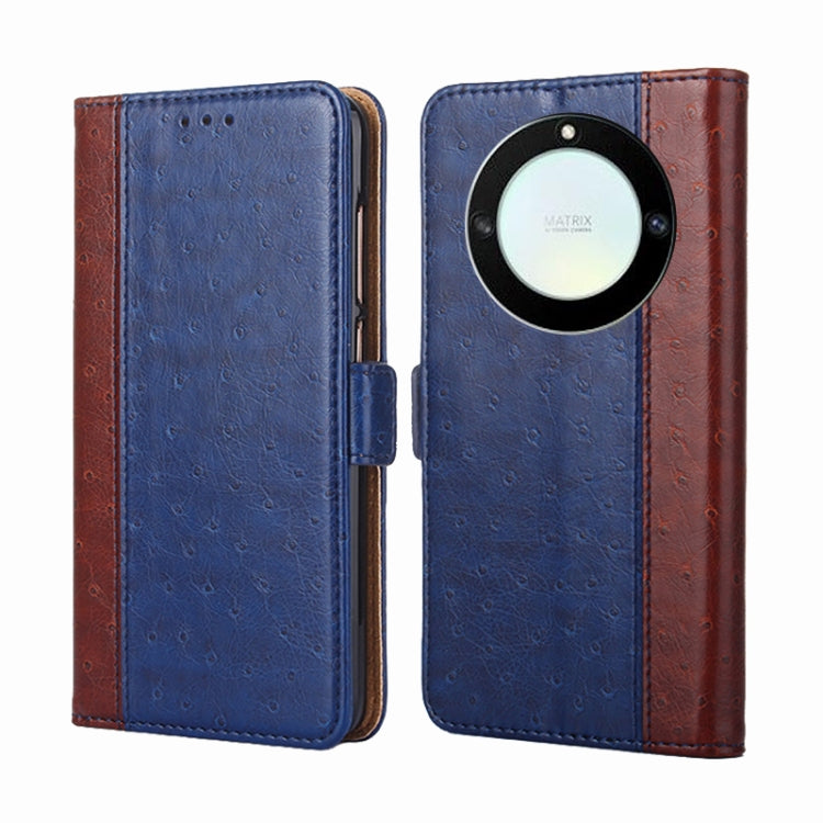 For Honor X40 Ostrich Texture Flip Leather Phone Case