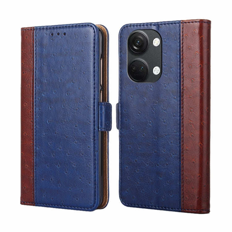 For OnePlus Ace 2V 5G Ostrich Texture Flip Leather Phone Case