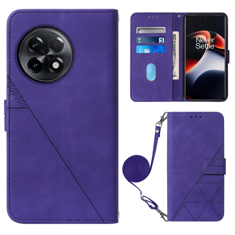 For OnePlus Ace 2 5G / 11R 5G Crossbody 3D Embossed Flip Leather Phone Case