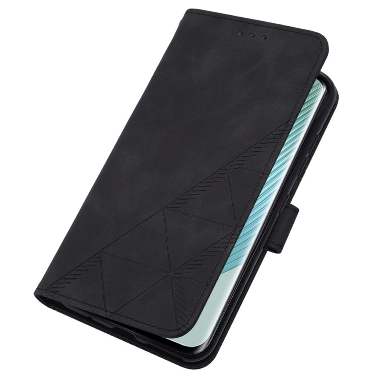 For Honor Magic5 Pro Crossbody 3D Embossed Flip Leather Phone Case