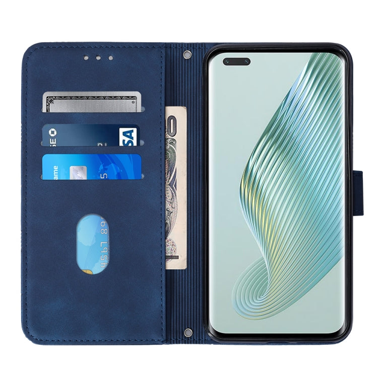 For Honor Magic5 Pro Crossbody 3D Embossed Flip Leather Phone Case