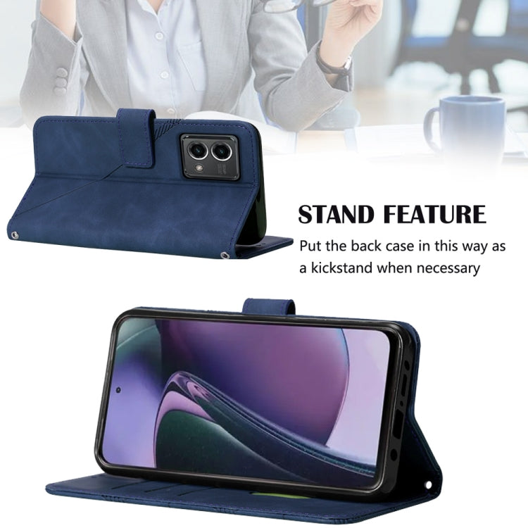 For Motorola Moto G Stylus 5G 2023 Crossbody 3D Embossed Flip Leather Phone Case