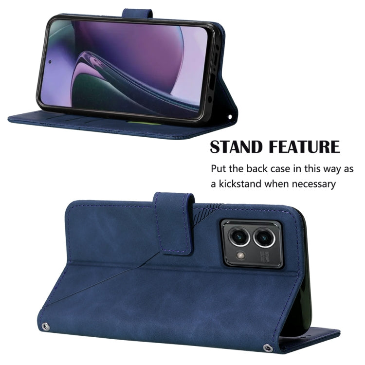 For Motorola Moto G Stylus 5G 2023 Crossbody 3D Embossed Flip Leather Phone Case