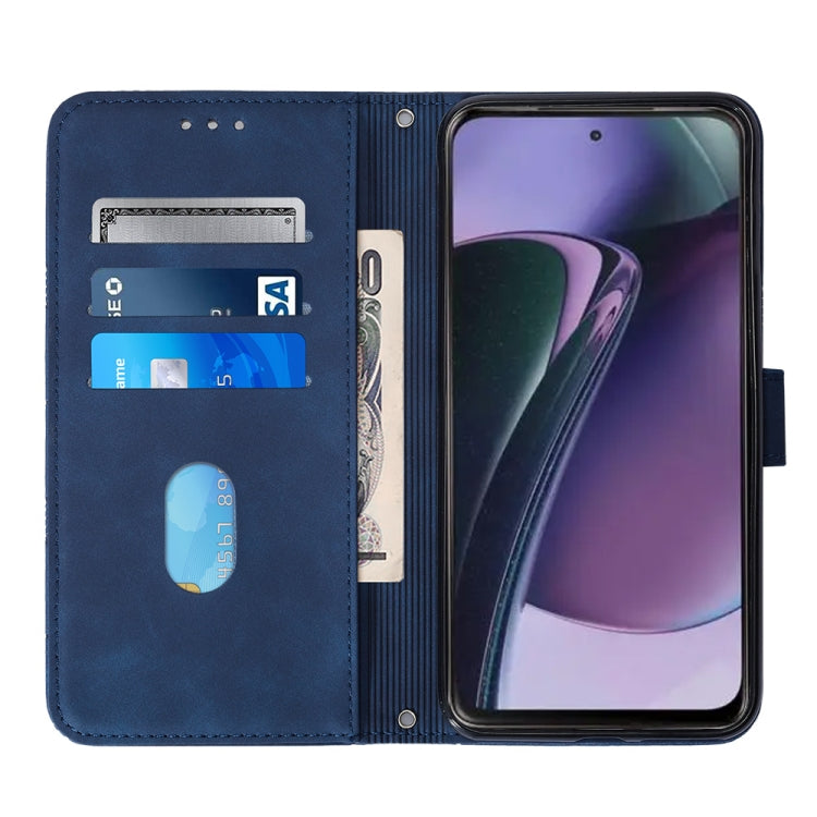 For Motorola Moto G Stylus 5G 2023 Crossbody 3D Embossed Flip Leather Phone Case