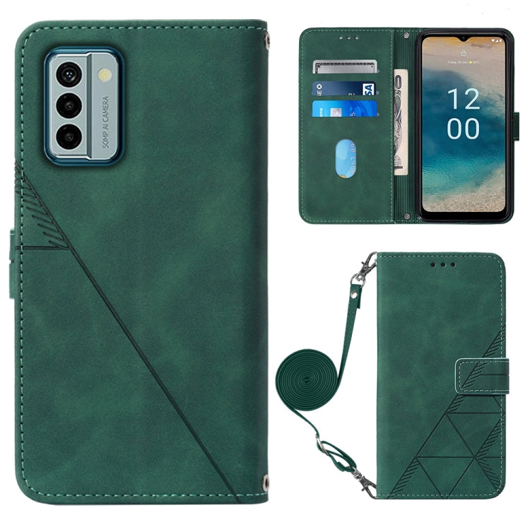 For Nokia G22 Crossbody 3D Embossed Flip Leather Phone Case