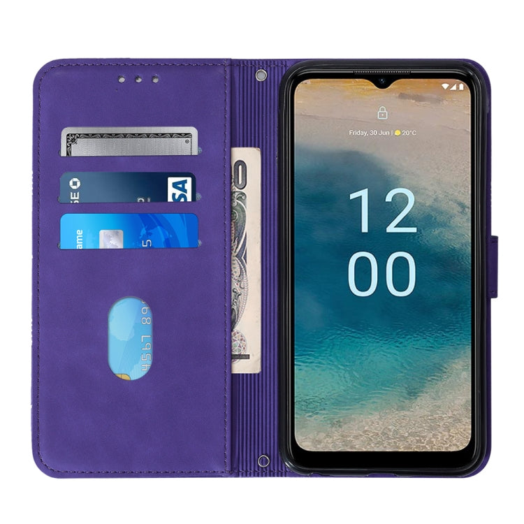 For Nokia G22 Crossbody 3D Embossed Flip Leather Phone Case