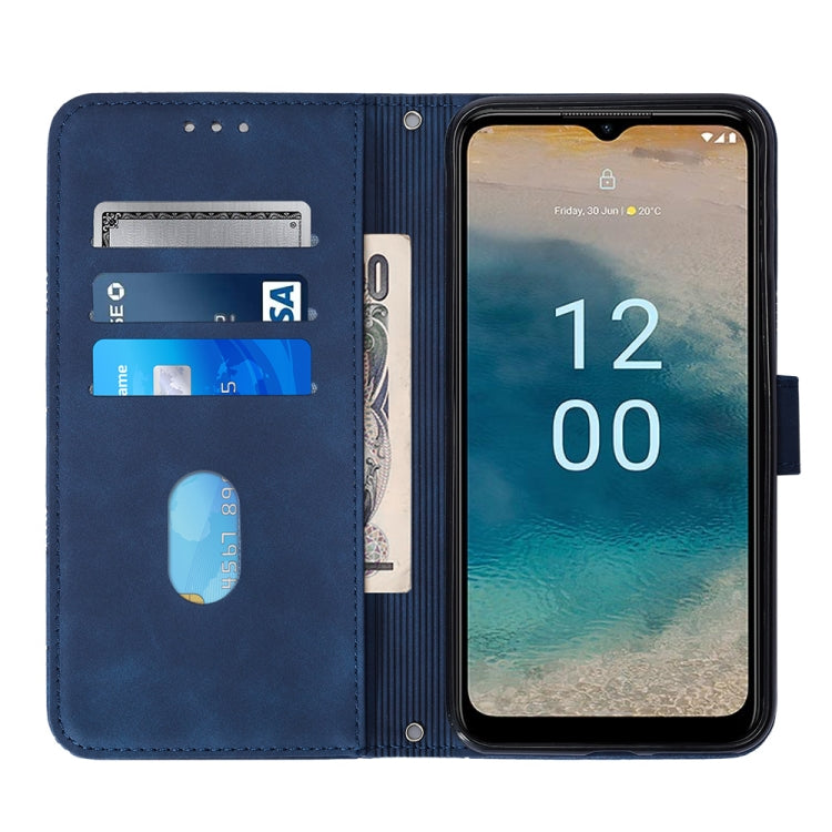 For Nokia G22 Crossbody 3D Embossed Flip Leather Phone Case