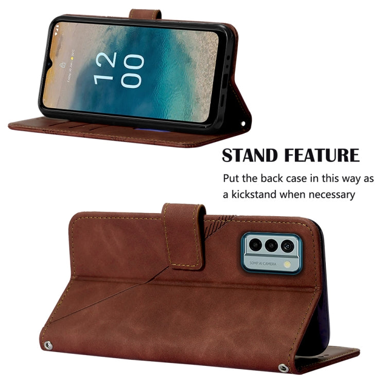 For Nokia G22 Crossbody 3D Embossed Flip Leather Phone Case