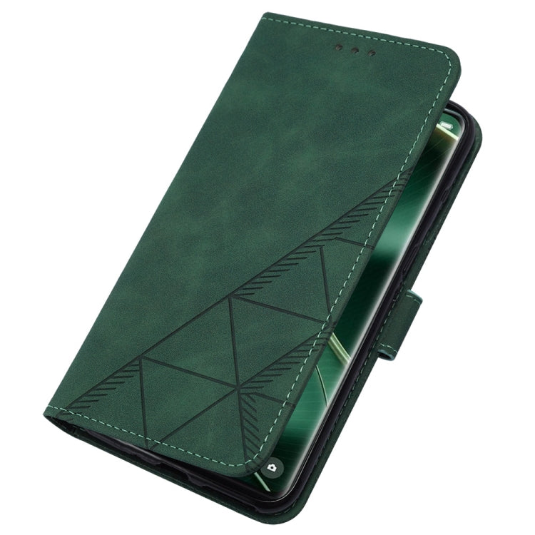 For OPPO Find X6 Crossbody 3D Embossed Flip Leather Phone Case