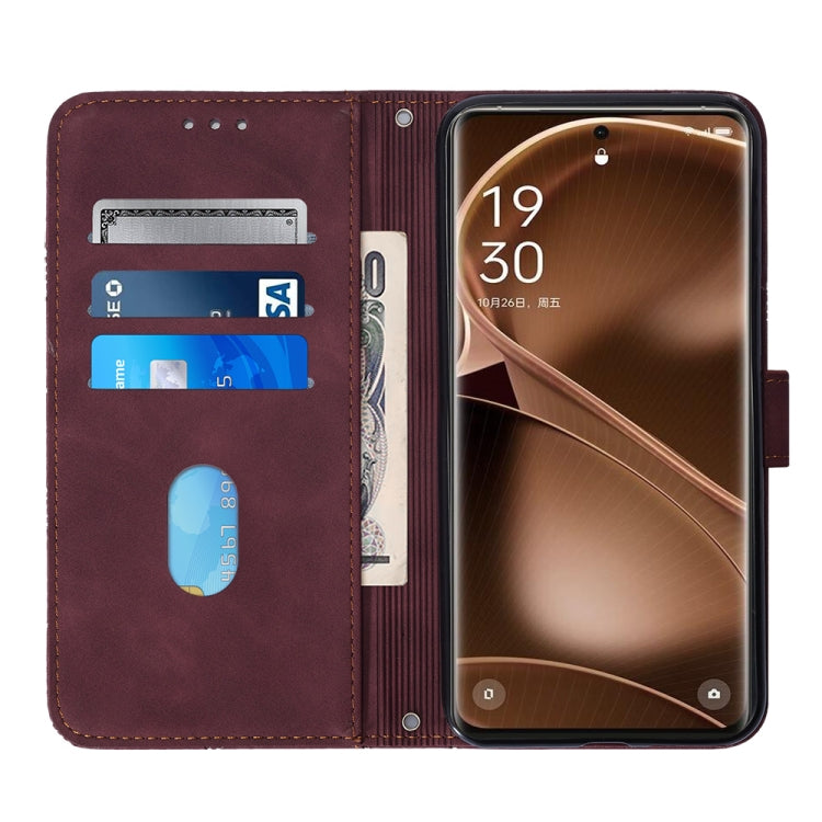 For OPPO Find X6 Pro Crossbody 3D Embossed Flip Leather Phone Case