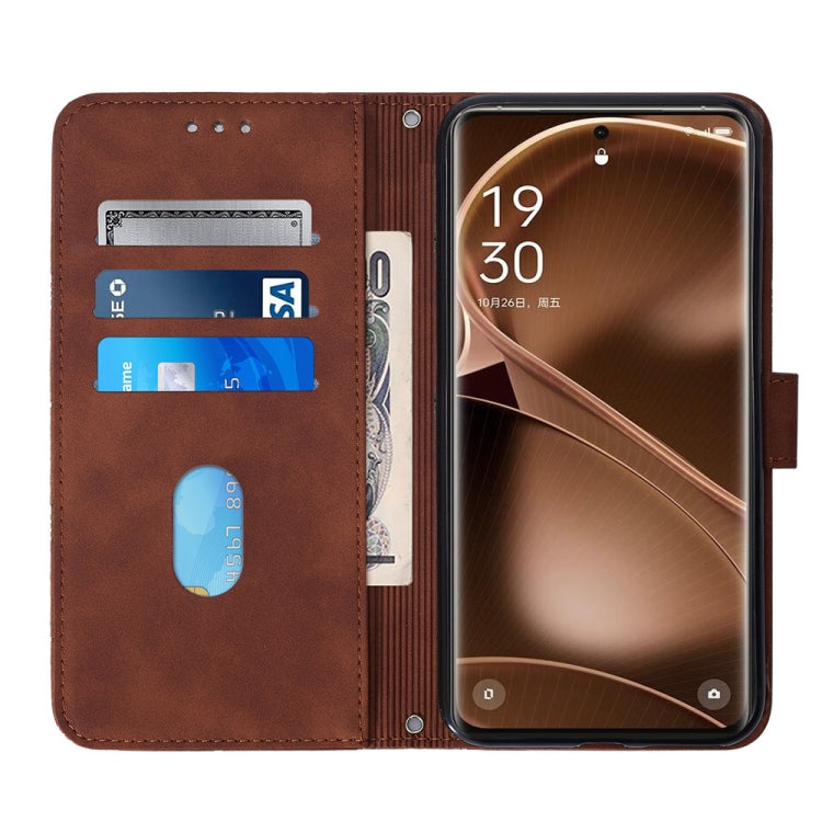 For OPPO Find X6 Pro Crossbody 3D Embossed Flip Leather Phone Case