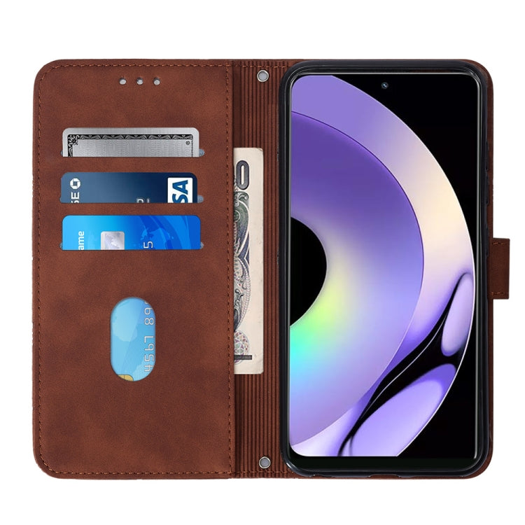 For Realme 10 Pro 5G Crossbody 3D Embossed Flip Leather Phone Case