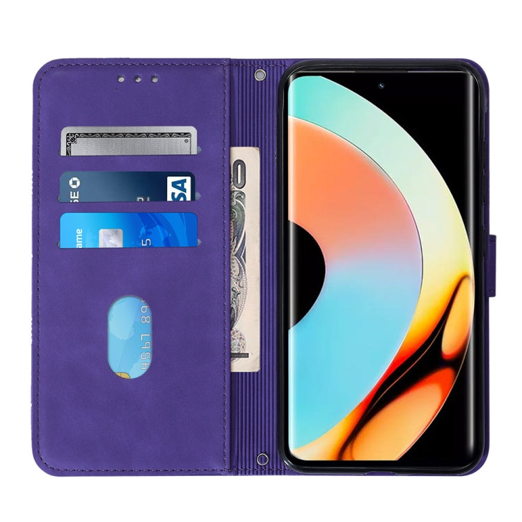 For Realme 10 Pro+ 5G Crossbody 3D Embossed Flip Leather Phone Case