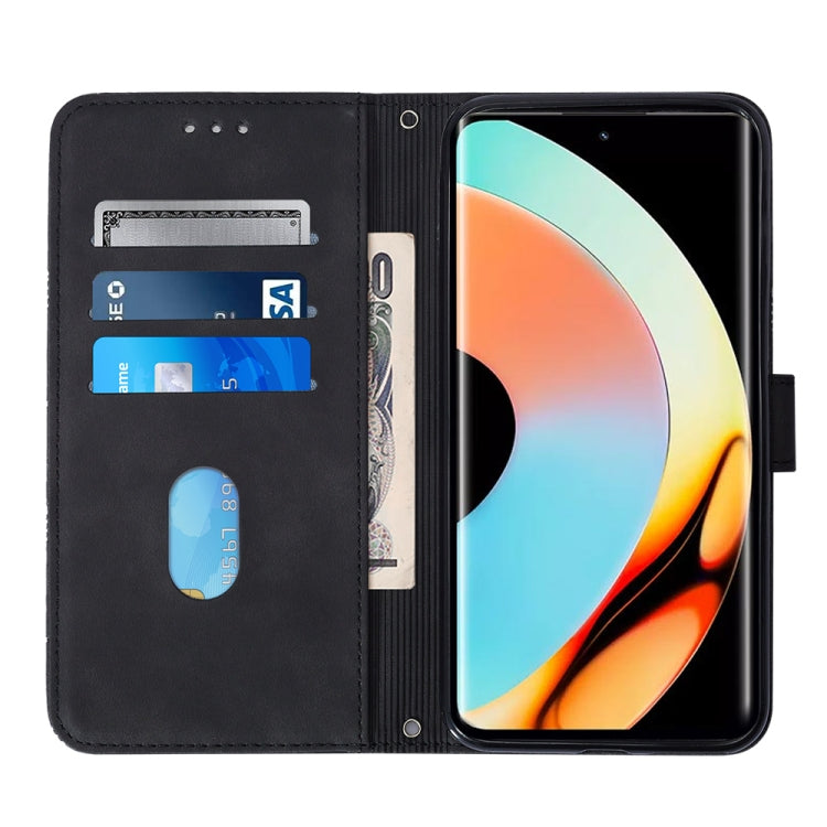 For Realme 10 Pro+ 5G Crossbody 3D Embossed Flip Leather Phone Case