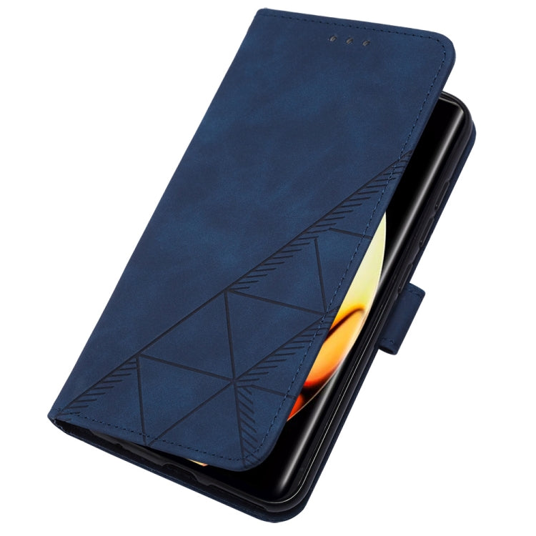 For Realme 10 Pro+ 5G Crossbody 3D Embossed Flip Leather Phone Case