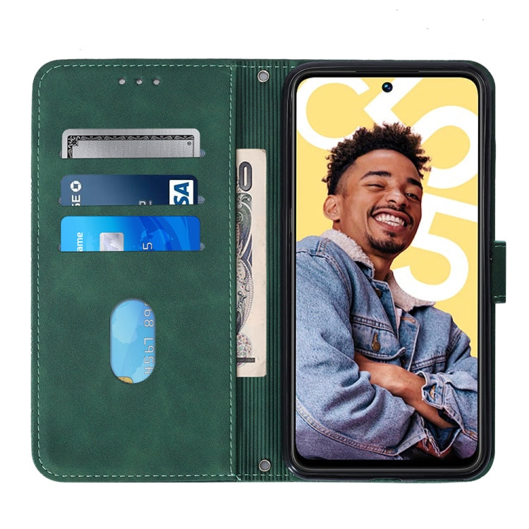 For Realme C55 Crossbody 3D Embossed Flip Leather Phone Case