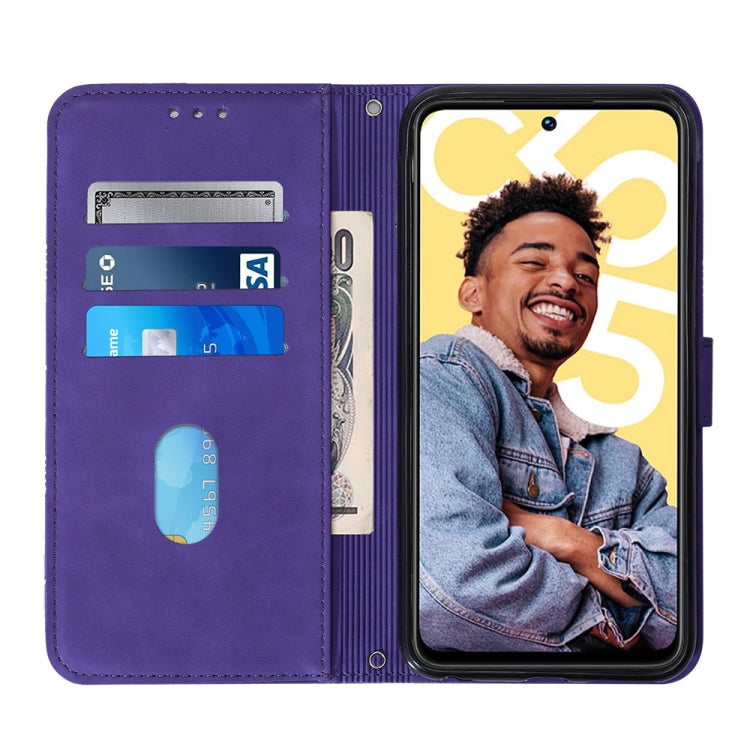 For Realme C55 Crossbody 3D Embossed Flip Leather Phone Case