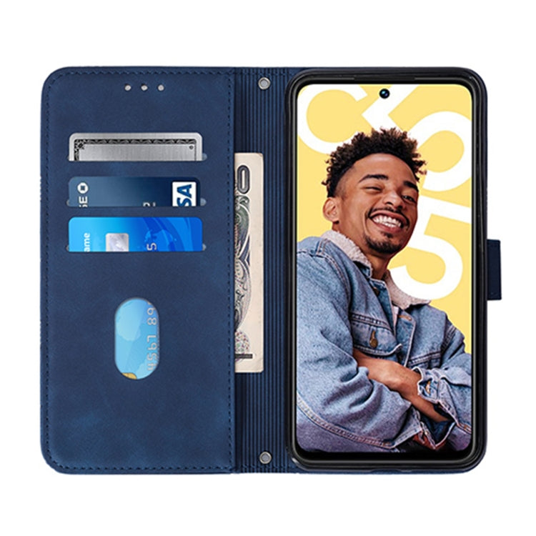 For Realme C55 Crossbody 3D Embossed Flip Leather Phone Case