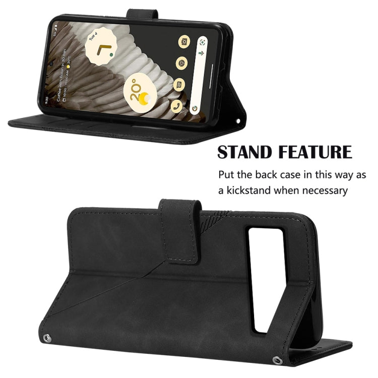 For Google Pixel 8 Crossbody 3D Embossed Flip Leather Phone Case