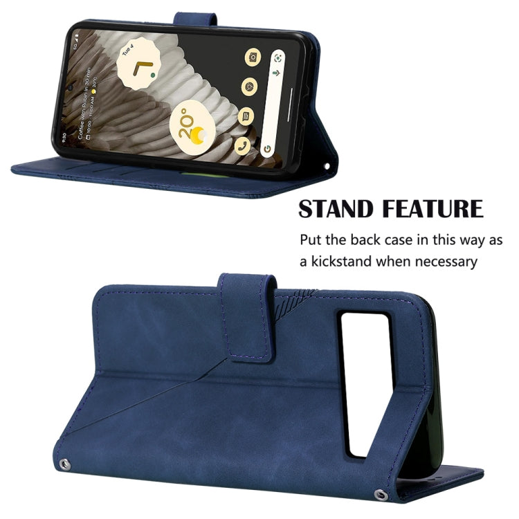 For Google Pixel 8 Pro Crossbody 3D Embossed Flip Leather Phone Case