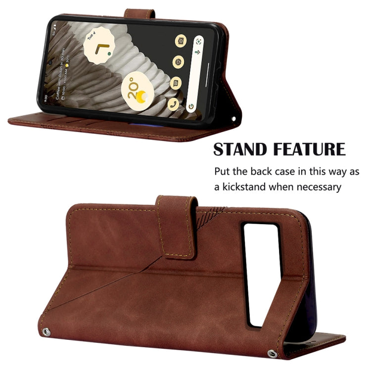 For Google Pixel 8 Pro Crossbody 3D Embossed Flip Leather Phone Case