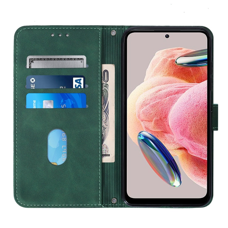 For Xiaomi Redmi Note 12 4G Global Crossbody 3D Embossed Flip Leather Phone Case