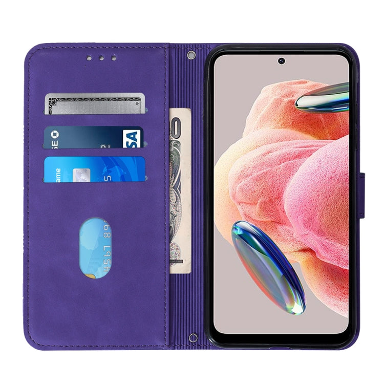 For Xiaomi Redmi Note 12 4G Global Crossbody 3D Embossed Flip Leather Phone Case