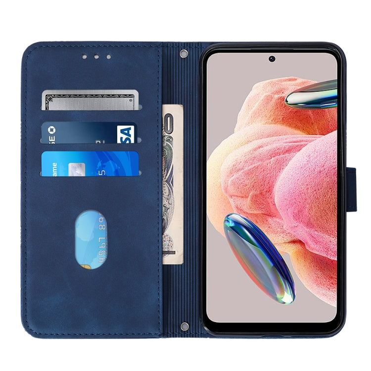 For Xiaomi Redmi Note 12 4G Global Crossbody 3D Embossed Flip Leather Phone Case