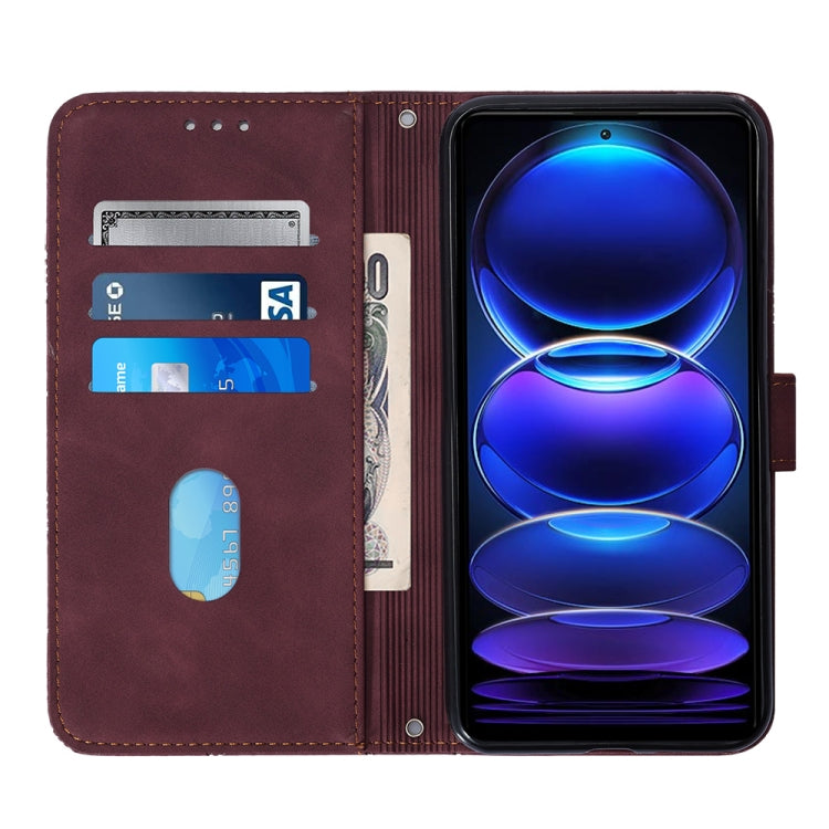 For Xiaomi Redmi Note 12 Pro+ 5G Global Crossbody 3D Embossed Flip Leather Phone Case