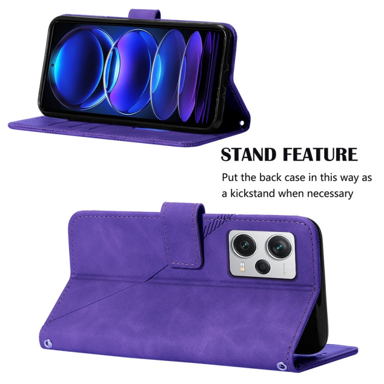 For Xiaomi Redmi Note 12 Pro+ 5G Global Crossbody 3D Embossed Flip Leather Phone Case