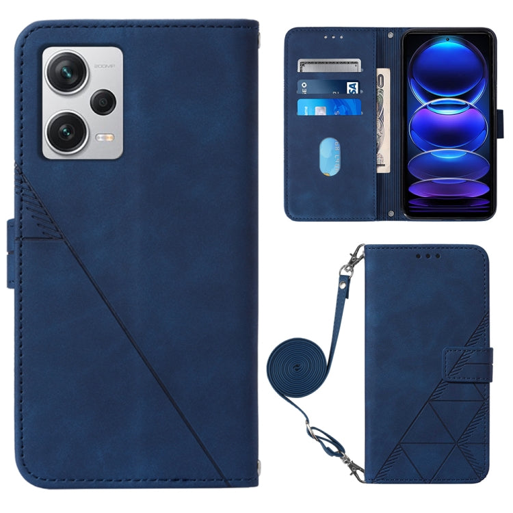 For Xiaomi Redmi Note 12 Pro+ 5G Global Crossbody 3D Embossed Flip Leather Phone Case