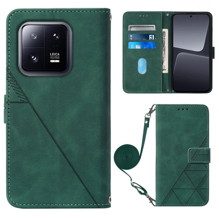For Xiaomi 13 Pro Crossbody 3D Embossed Flip Leather Phone Case