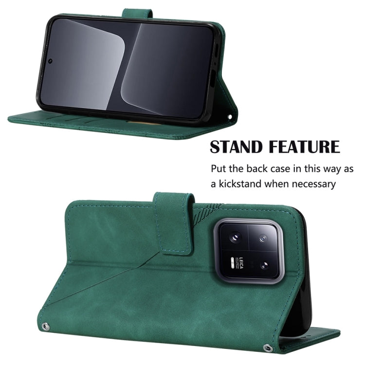 For Xiaomi 13 Pro Crossbody 3D Embossed Flip Leather Phone Case