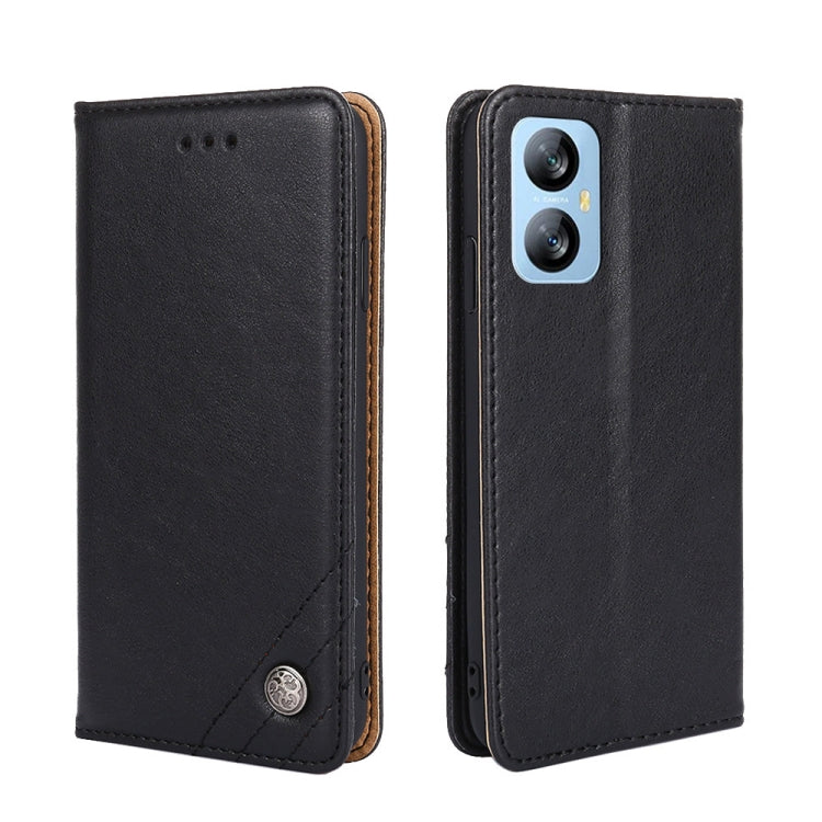 For Blackview A52 Non-Magnetic Retro Texture Leather Phone Case
