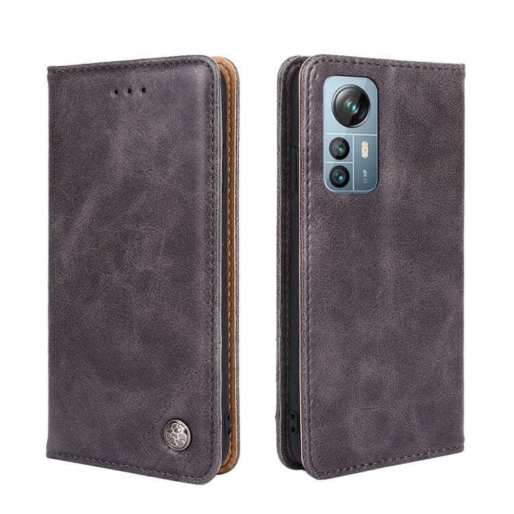 For Blackview A85 Non-Magnetic Retro Texture Leather Phone Case