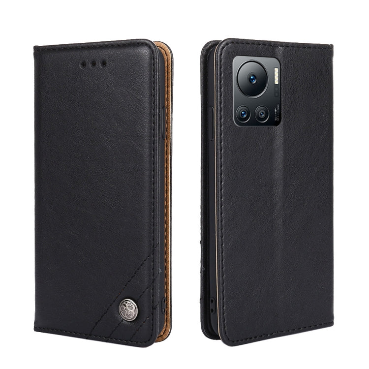 For Infinix Note 12 VIP Non-Magnetic Retro Texture Leather Phone Case