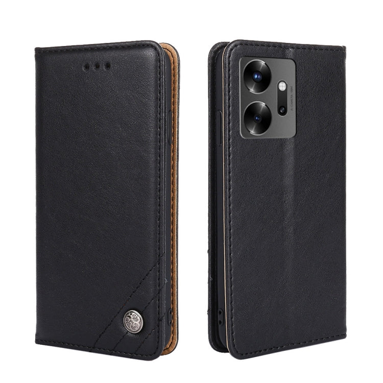 For Infinix Zero 20 Non-Magnetic Retro Texture Leather Phone Case