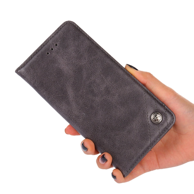 For Tecno Spark 8C Non-Magnetic Retro Texture Leather Phone Case