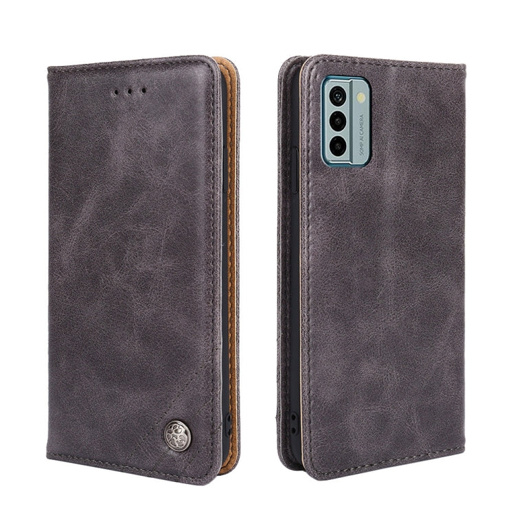 For Nokia G22 Non-Magnetic Retro Texture Leather Phone Case