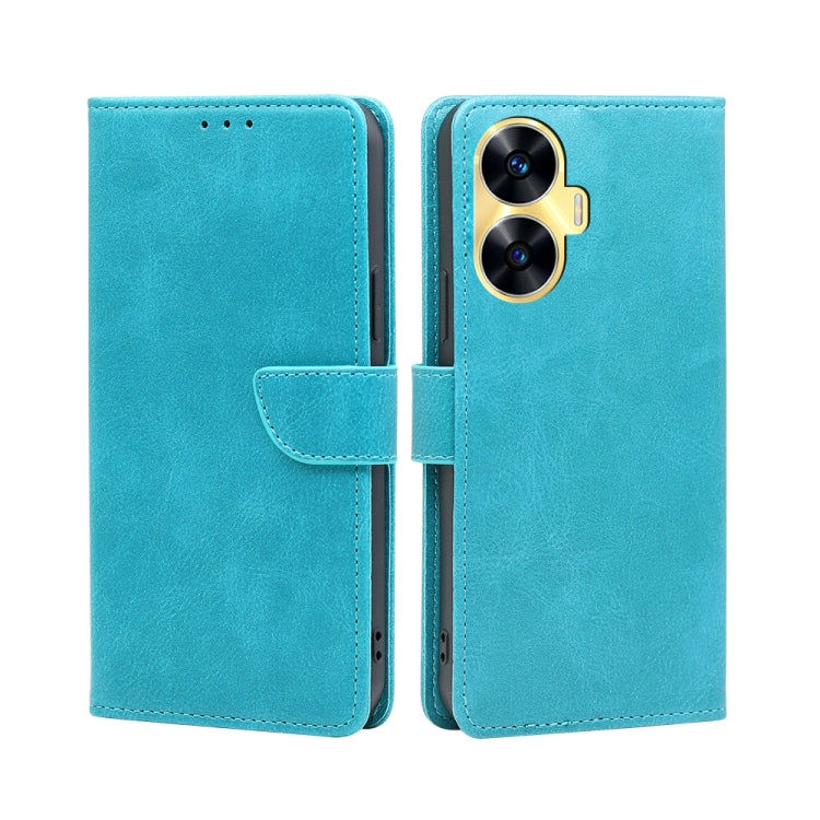 For Realme C55 4G Calf Texture Buckle Flip Leather Phone Case