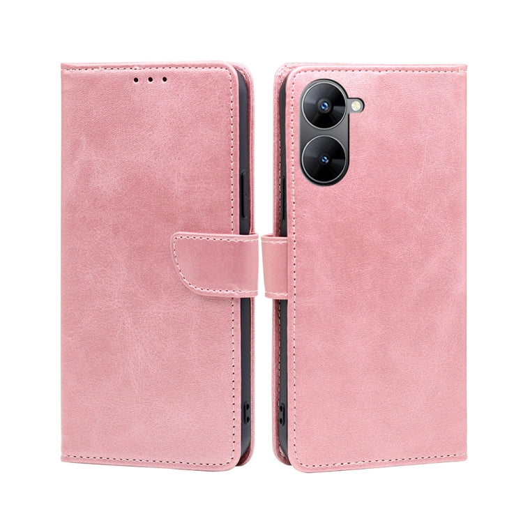 For Realme V30 5G / V30t Calf Texture Buckle Flip Leather Phone Case