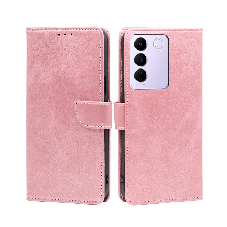 For vivo S16e Calf Texture Buckle Flip Leather Phone Case