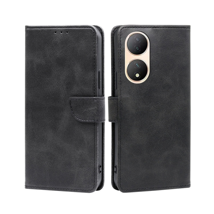 For vivo Y100 5G Calf Texture Buckle Flip Leather Phone Case