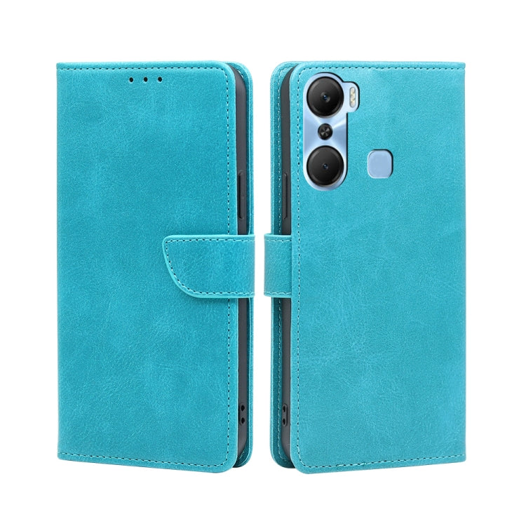 For Infinix Hot 12 Pro Calf Texture Buckle Flip Leather Phone Case